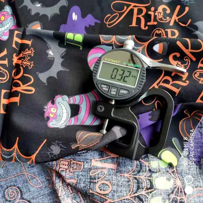 140cm Width Alice in Wonderland Cheshire Cat Trick or Treat Cotton Fabric for Baby Clothes Bags Halloween Decoration DIY-BK666