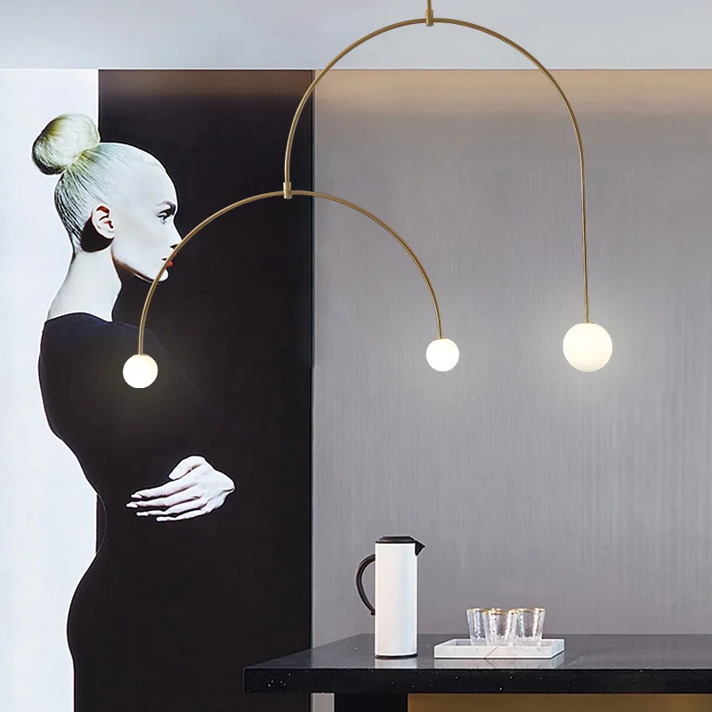 

Post Modern Nordic Style Pendant Light Living Dining Bedroom Study Aisle Bar Counter Hall Lighting Glass Lamp Decor Chandeliers
