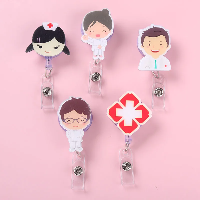 Медицинский выдвижной значок 22 стиля брошь для удостоверения личности медсестры
