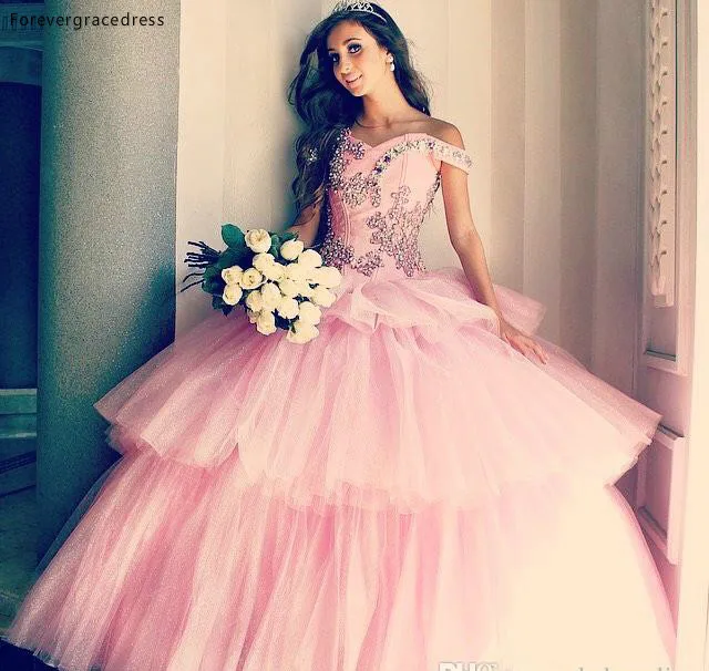 

Розовое Бальное Платье Свадебное платье из бисера Ruched Tier Ruffles длинное свадебное платье размера плюс на заказ