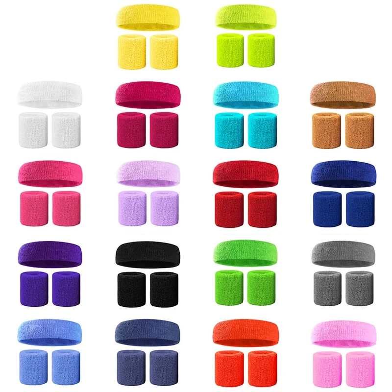 

1pc Elastic Sweatband Sports Gym Headband Anti-Slip Women Men Breathable Basketball Fitness Yoga Volleyball Cycling Hair Band