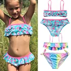 Купальный костюм для девочек, Танкини с кисточками, Модный Купальник из двух предметов для девочек 2-16 лет, летняя пляжная одежда, детский купальный костюм H1, 2019