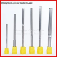 carbide two double flute straight router bits end mill straight slot milling cutter woodworking cutter for foam