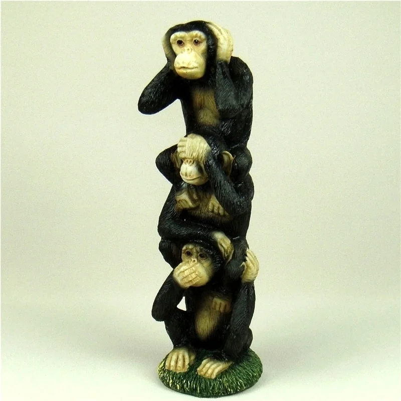 

Lovely Chimpanzee Figurine Handmade Polyresin Ape Miniature Home Decoration Art and Craft Wild Animal Ornament Gift Accessories