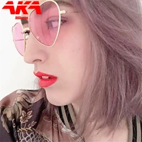 akagafas heart sunglasses women 2021 classic candy color brand designer gradient glasses vintage outdoor goggles oculos de sol