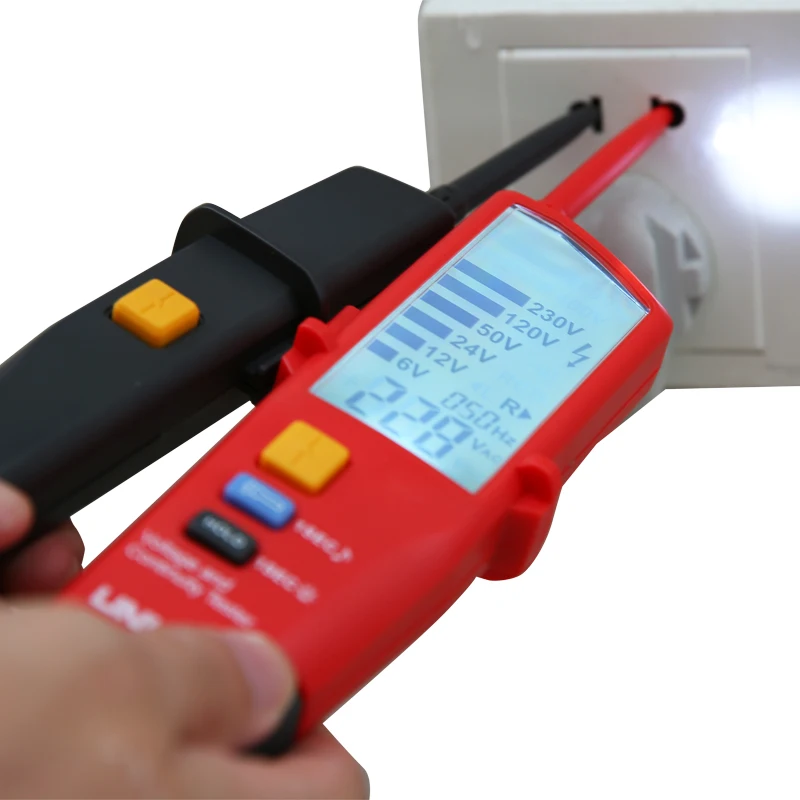 UNI-T Цифровой вольтметр UT18B UT18D AC DC Напряжение Continunity тестер 690V ЖК-дисплей Дисплей 3