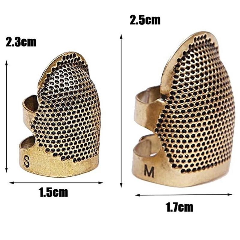 

Metal Brass Handworking Sewing Thimble Finger Protector Needlework Sewing Thimble Household DIY Sewing Tools Accessories