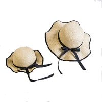 2022 family matching summer hats mom and me straw hat for kids women girl star sun cap bohemia hat caps beach accessories