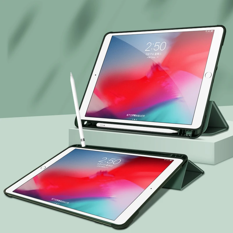 Чехол для iPad 9 7 2017 2018 с держателем карандашей умный чехол Air 3 10 5 автоматическим