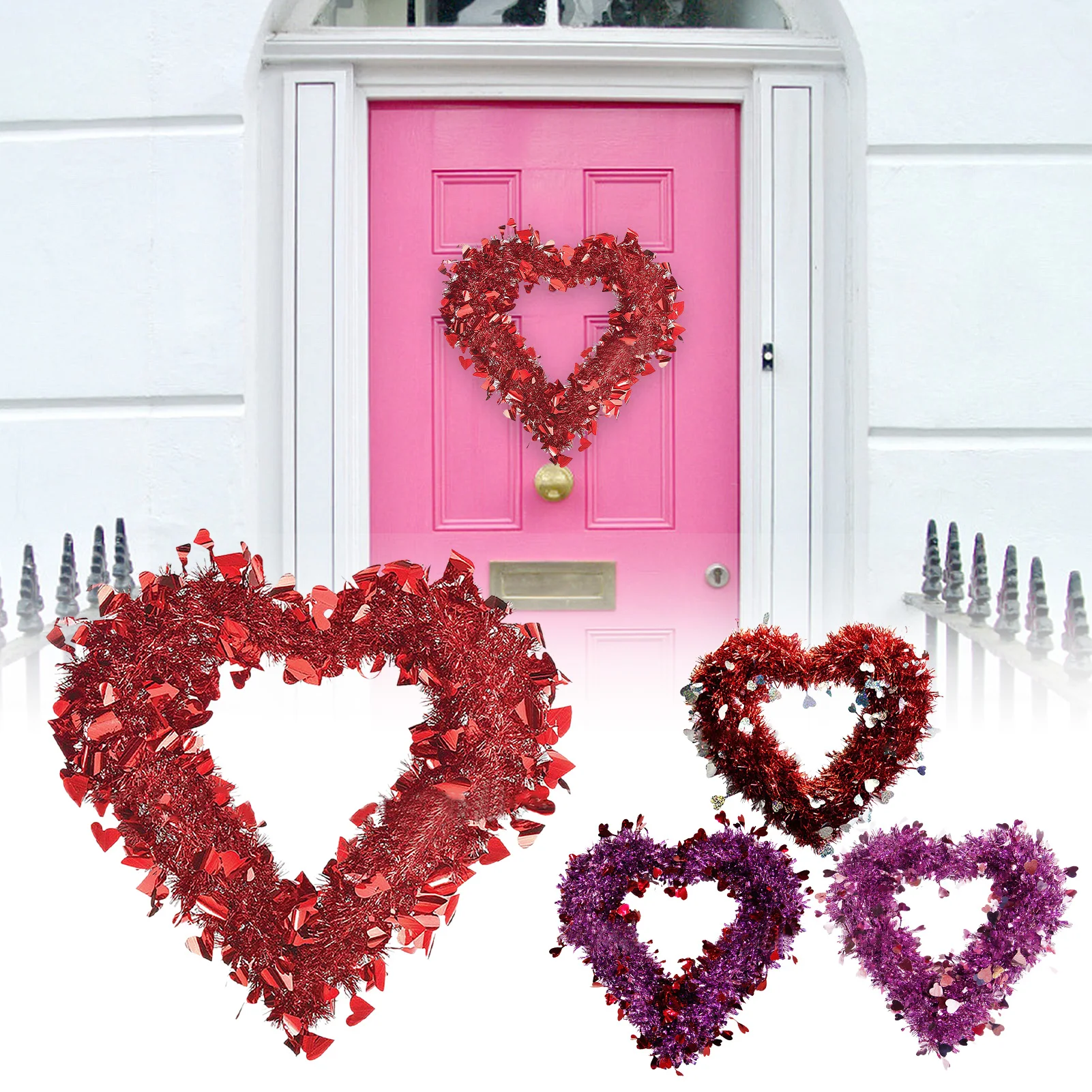 Гирлянда в форме сердца украшение на День святого Валентина свадьвечерние