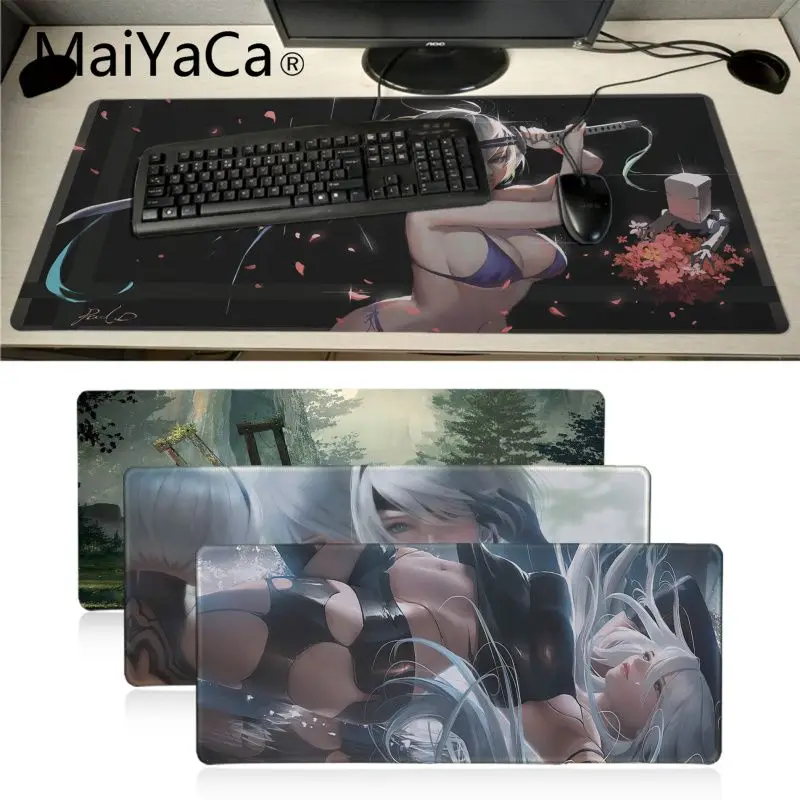 Резиновый коврик для мыши Maiyaca Nier Automata прочный настольная клавиатура Аниме