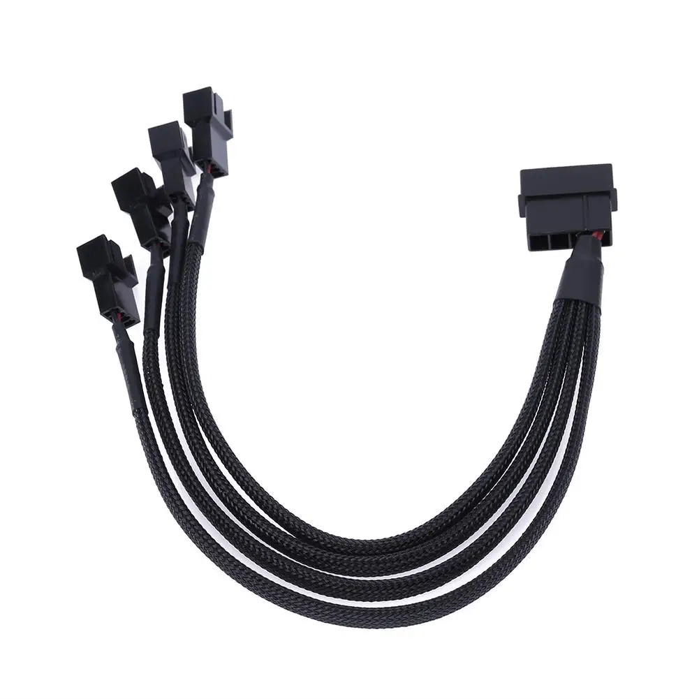 12V 27 см 4pin IDE/SATA Molex 4-Порты и разъёмы 3Pin/4Pin кулер вентилятор охлаждения кабель