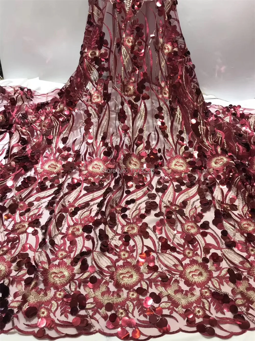 Новый дизайн с большими блестками высокое качество 2019 тюль блестки французская