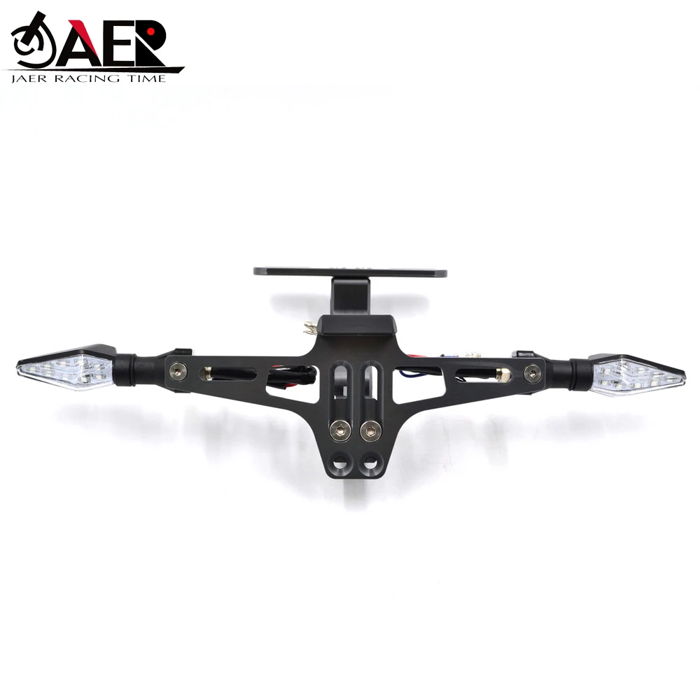 JAER мотоцикл номерной знак кронштейн держатель вешалка ХВОСТ аккуратный Led