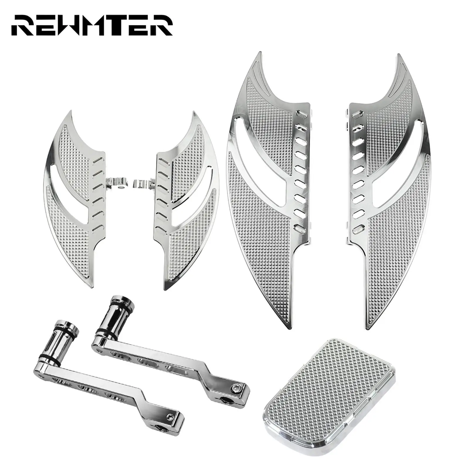 

Мотоциклетные передние и задние напольные колодки, подножки, рычаг переключения передач, колодки для педали тормоза, хромированный набор д...