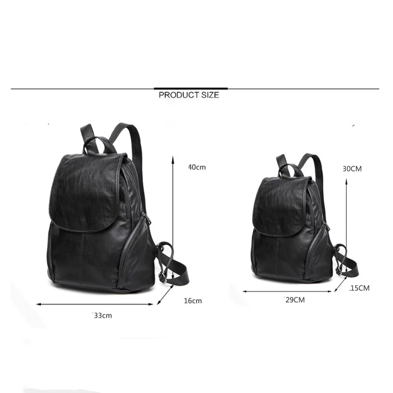Женский рюкзак Корейская версия дикой моды модный кожаный повседневный
