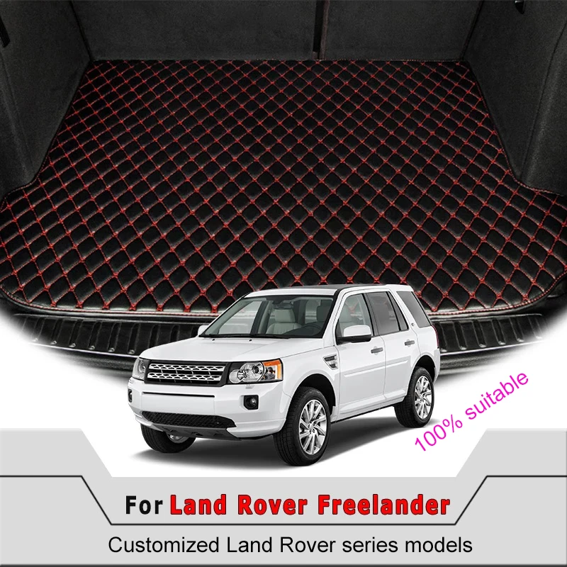 

Luxe Lederen Custom Kofferbak Mat Voor Land Rover Range Rover Velar freelande 2 2008-2021 Auto Interieur Bagageruimte mat