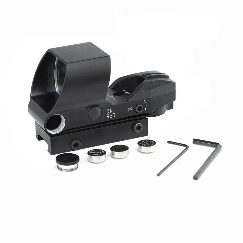 Hot 22mm Rail Riflescope Hunting Optics Holographic Red Dot Sight Reflex 4 Reticle Tactical Scope Collimator | Спорт и развлечения