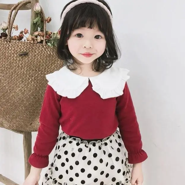 Baby Girls Blouse Spring Autumn Toddler Kids Tops Children Clothes For Princess Girl Shirt | Мать и ребенок