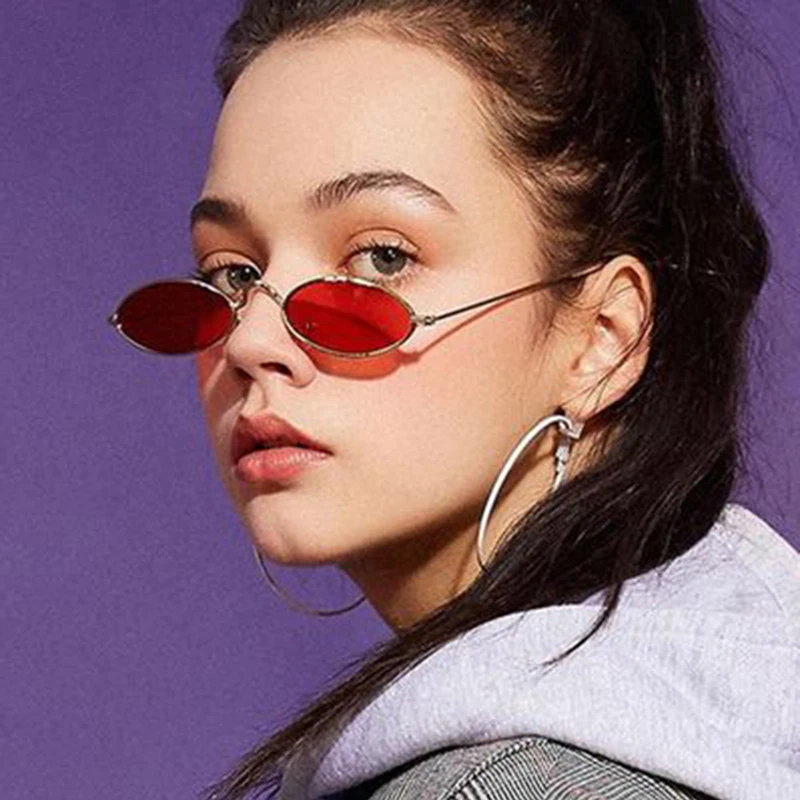 

Солнцезащитные очки унисекс, небольшие круглые, овальные, с прозрачными линзами, UV400