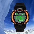 Спортивные мужские часы Top Waterproof Led Digital Date Военные Спортивные Резиновые Кварцевые часы будильник цифровые наручные часы