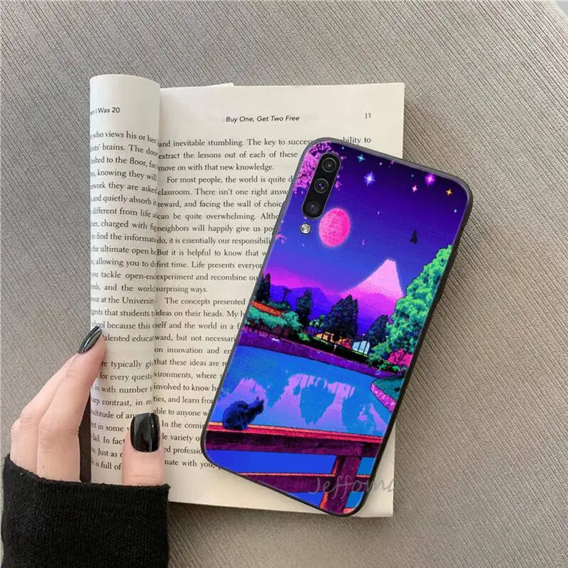 

Art Pixel Aesthetic Phone Case For Samsung A20 A30 30s A40 A7 2018 J2 J7 prime J4 Plus S5 Note 9 10 Plus