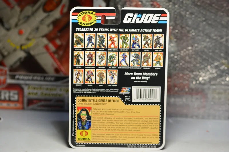 

Original Hasbro GIJOE 25th Anniversary Anime Figure Baroness Action Figures & Toy Kids Gift Decor Collection Model Toys 10cm