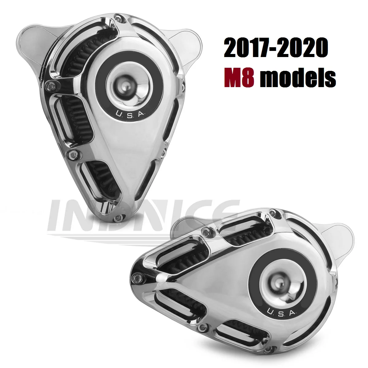 

Chromed Turnable Air cleaners filters for harley Touring M8 Street Road Glide king FLTRX FLHR filters 17-22 softail 18-22