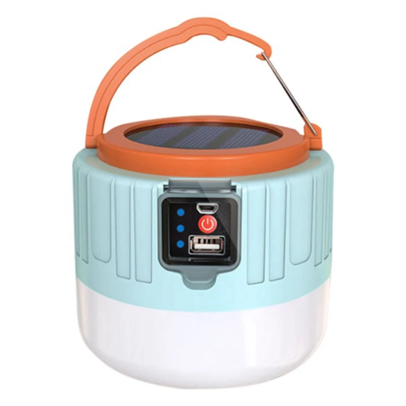 

190W Camping Light Solar Outdoor USB Charging 3 Mode Tent Lamp Portable Lantern Night Emergency Bulb Flashlight For BBQ