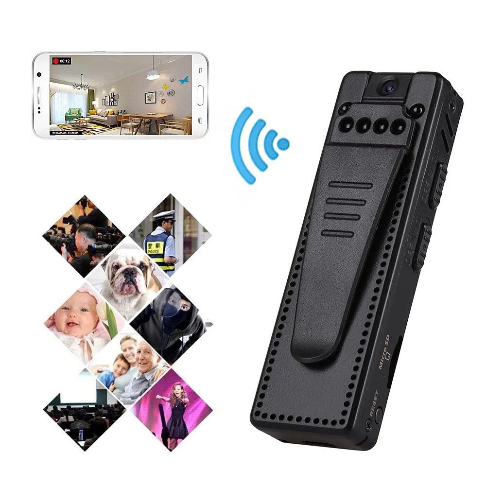 Мини камера A12 1080P Портативная цифровая с поддержкой Wi Fi|Компактные видеокамеры| |