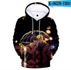 Толстовка Yaoi для мужчин и женщин, кофта с длинным рукавом и 3D-принтом аниме, худи с героями мультфильмов, Белый свитшот для мальчиков и девочек