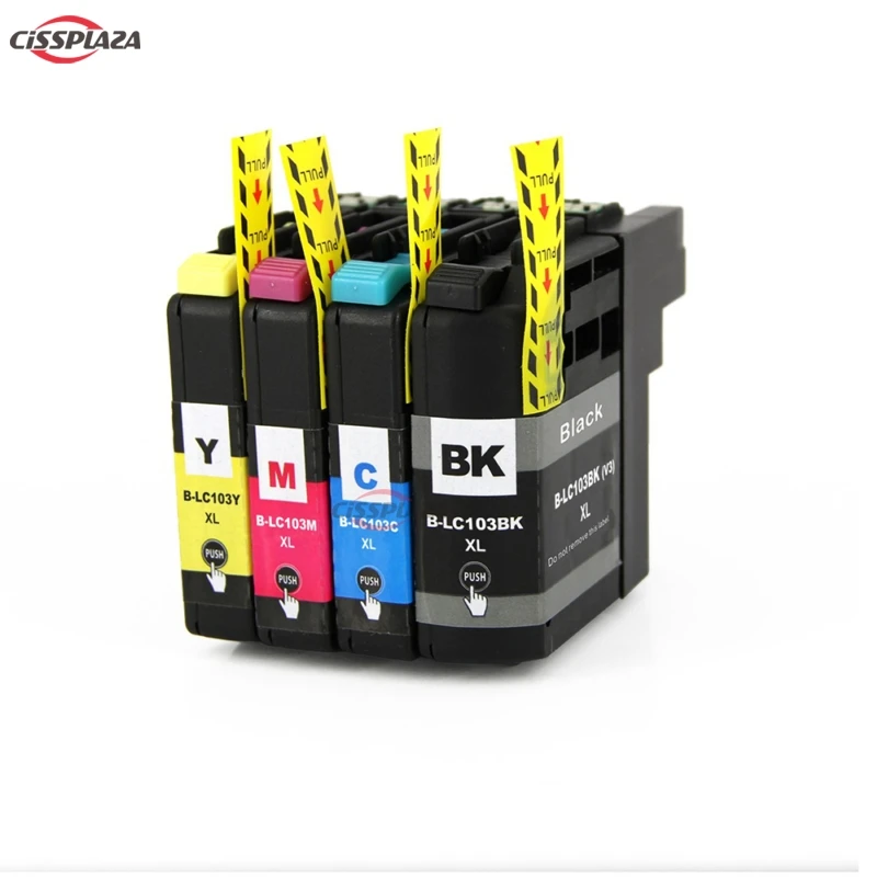CISSPLAZA 4 цвета LC101 LC103 полный чернильный картридж для брата DCP-J152W MFC-J245 MFC-J285DW MFC-J450DW