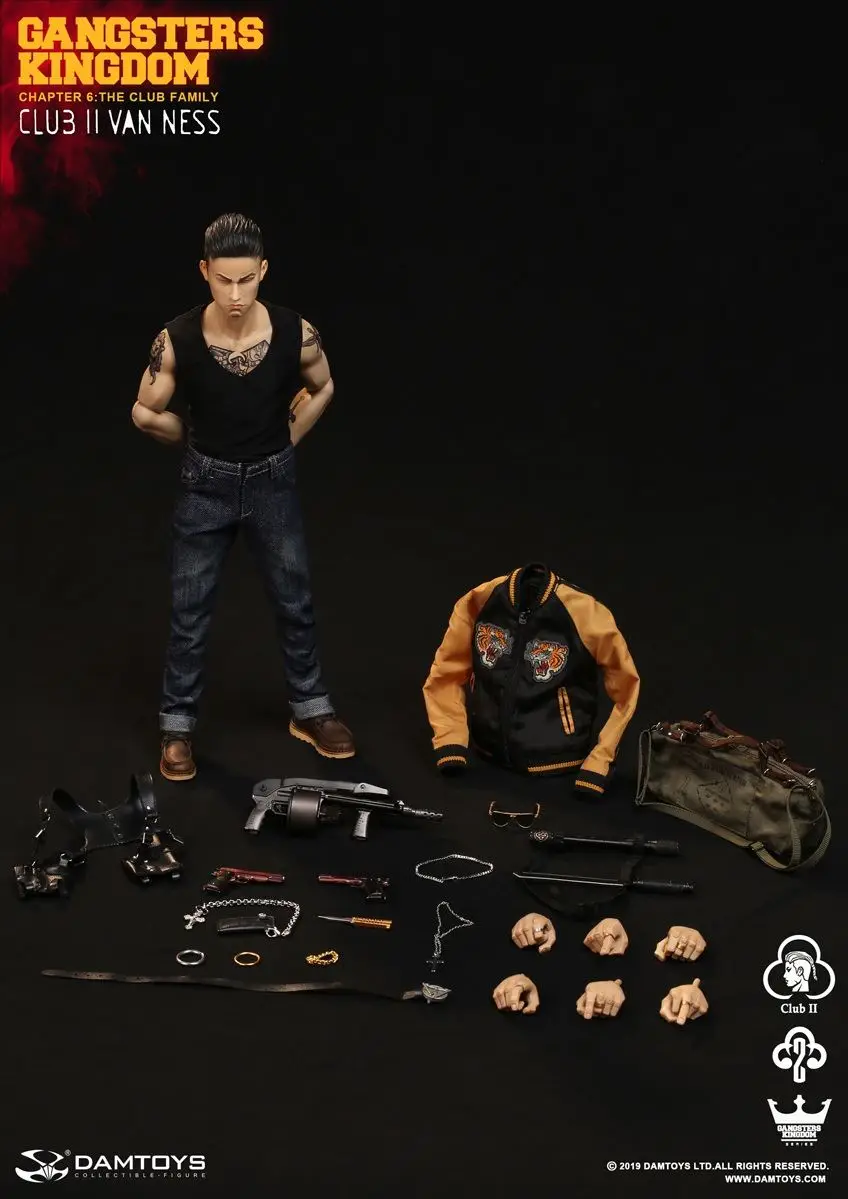 

In Stock Collectible 1/6 Scale Gangsters Kingdom Club 2 Van Ness GK017 Wu Jianhao Van Ness Action Figure Model for Fans Gifts