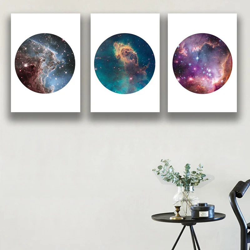 

Modern Astronomy Galaxy Canvas Art Print and Poster Home Wall Decor Galaxy Space Canvas Painting Wall Art Picture Home Decor