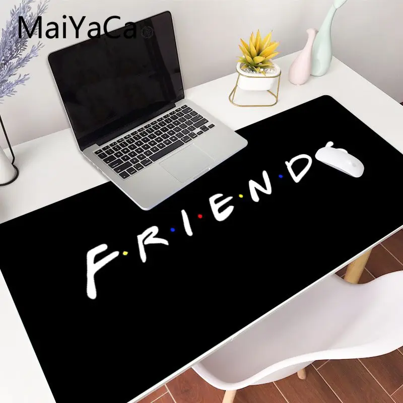 maiyaca tv series friends quotes customized laptop gaming accessories mousepad mouse mat keyboard 80x40cm xxl mouse pad game free global shipping