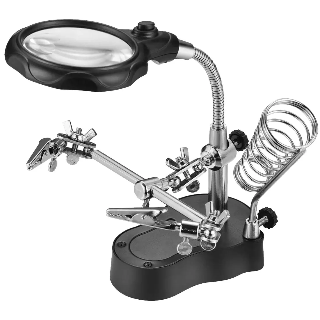 Регулируемый Вспомогательный зажим с увеличительным стеклом сварочный ручной