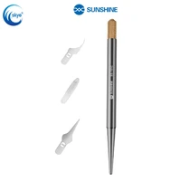 sunshine ss 101c multifunctional cpu ic glue remover knife for mobile phone repair xiaomi iphone motherboard bga glue scraper