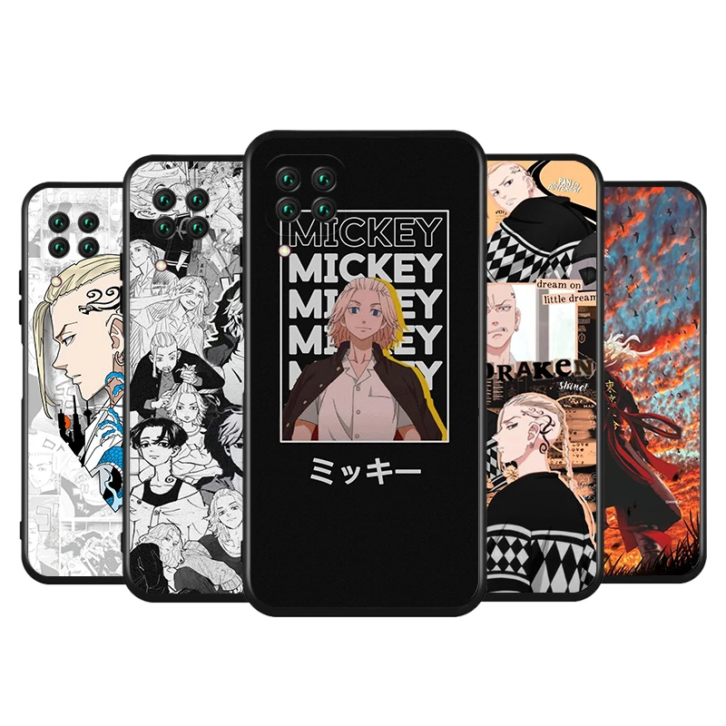 

For Huawei Nova 8 7 6 5 SE 5G 5i Pro 2 3 Lite 2017 Plus 2i 3E 3i 4E 5Z 5E 5T 7i Hot Tokyo Revengers Black TPU Phone Case