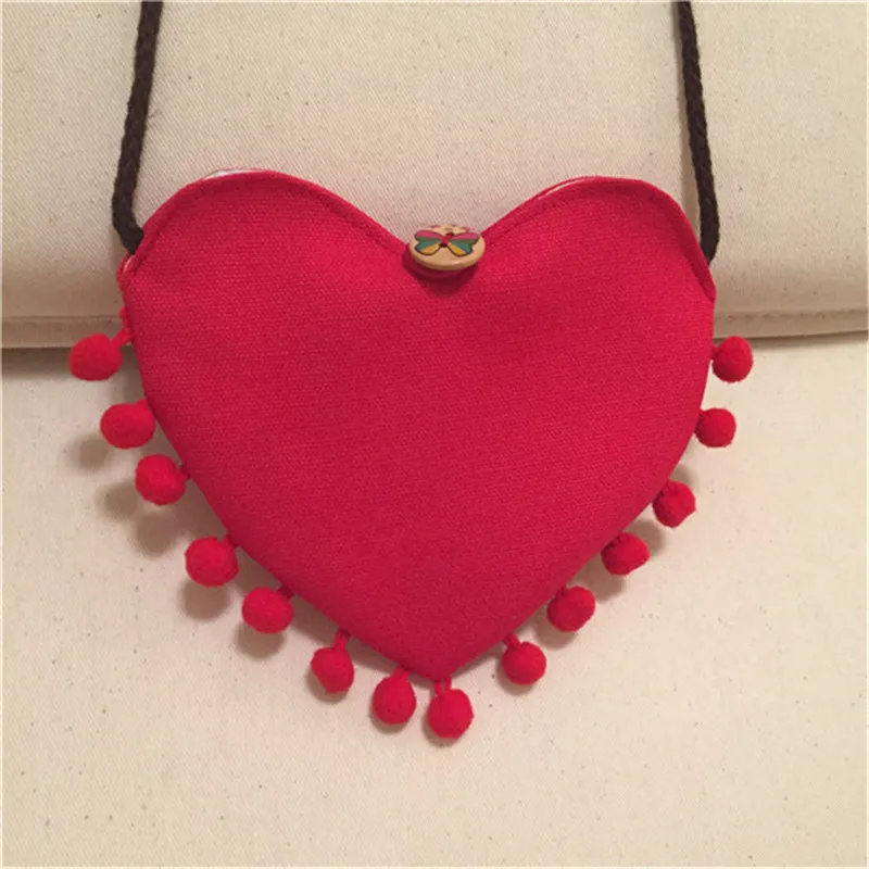 Маленький кошелек для девочек в форме сердца Детский прекрасный подарок детей