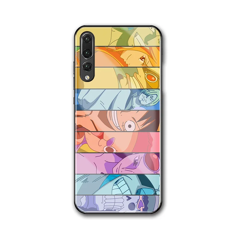 Для huawei p30 lite чехол аниме one piece diy из закаленного стекла для P9 P10 Plus P20 P30 Pro P smart