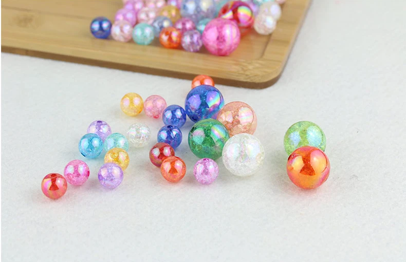 Оптовая продажа 10 цветов очаровательные бусины из натурального хрусталя круглые
