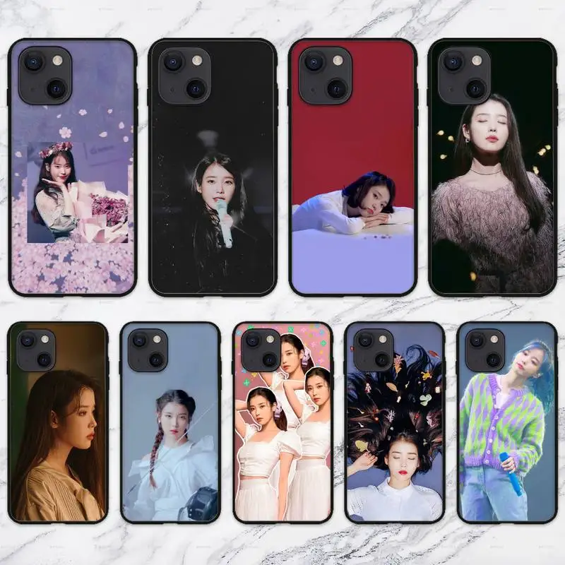 Чехол для телефона RUICHI Kpop IU Lee Ji Eun iPhone 11 12 Mini 13 Pro XS Max X 8 7 6s Plus 5 SE XR - купить по