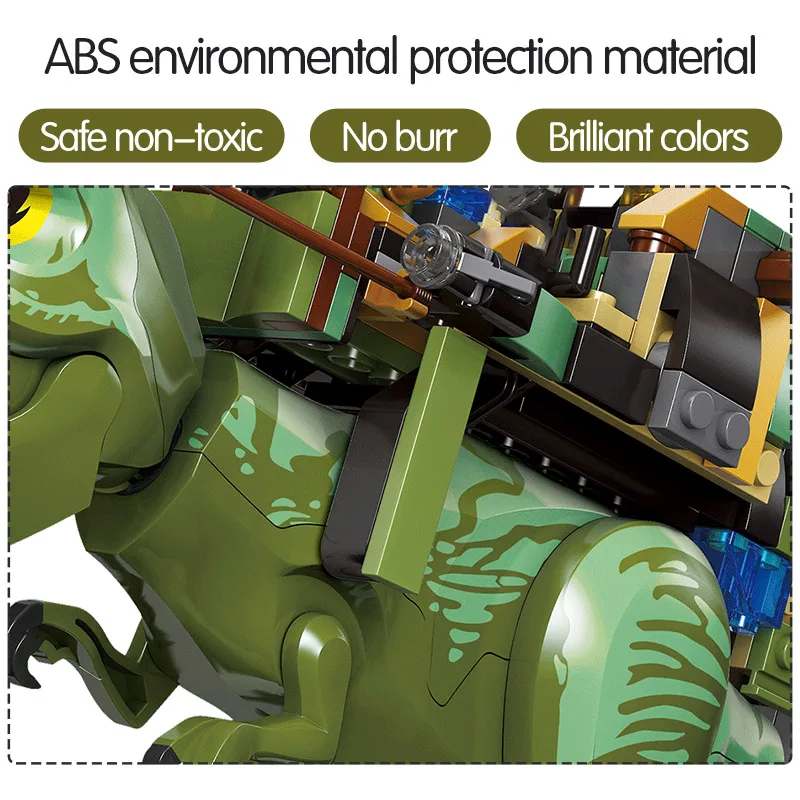 340 шт. городские строительные блоки для животных Юрский Мир фигурки динозавров из