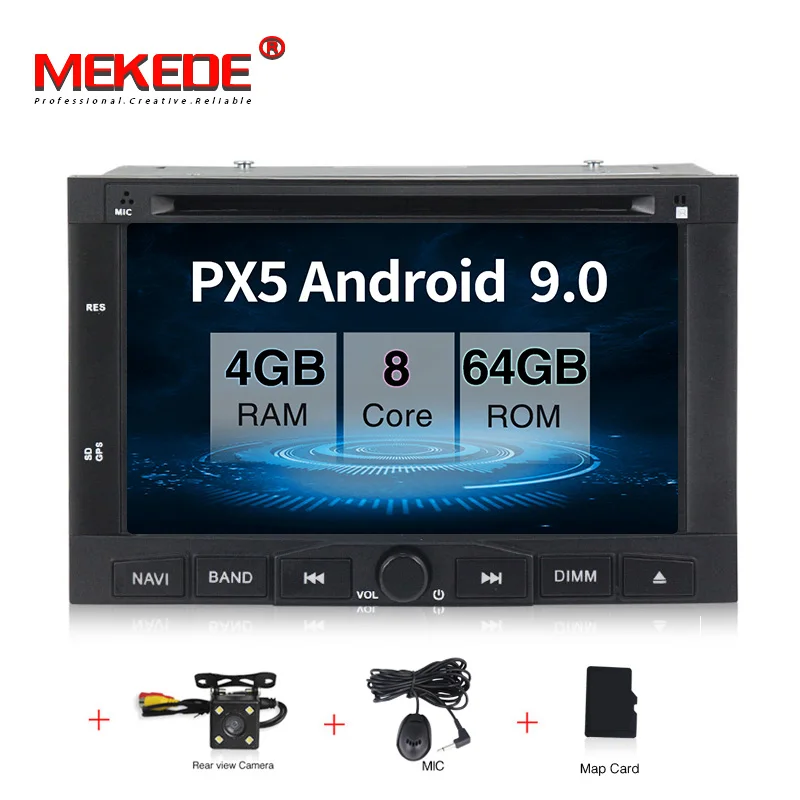 PX5 camera MEKEDE PX5 4+ 64G android 9,0 Автомобильная dvd-навигационная система плеер для peugeot 3005 3008 5008 автомобильный радиоприемник Мультимедиа Стерео 8 ядер - Цвет: PX5 camera