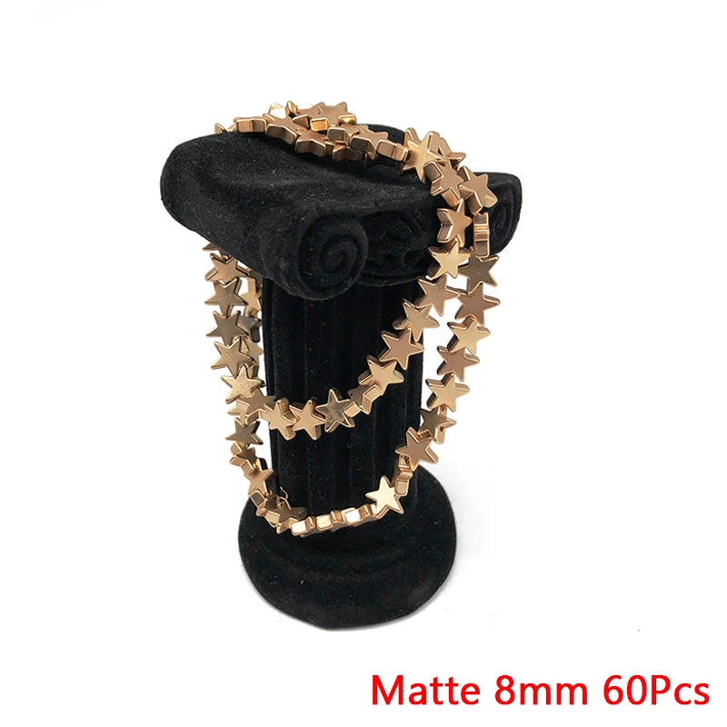 

WLYeeS 14 Gold Matte Star Hematite Beads Natural Stone Five-pointed Spacer Loose beads for Jewelry Bracelet Necklace DIY Making
