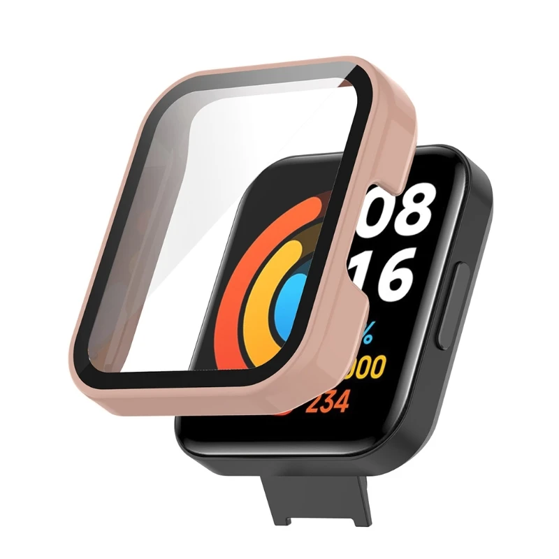 Подходит для Redmi Watch 2 Lite чехол с закаленной пленкой защита экрана ударопрочный