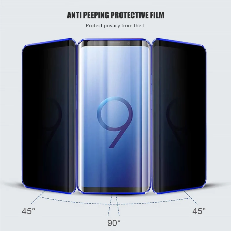 

Privacy Metal Magnetic Tempered Glass Phone Case For Samsung Galaxy S20 S10 S9 Plus Note 10 8 9 Magnet Anti-spy Protective Cover