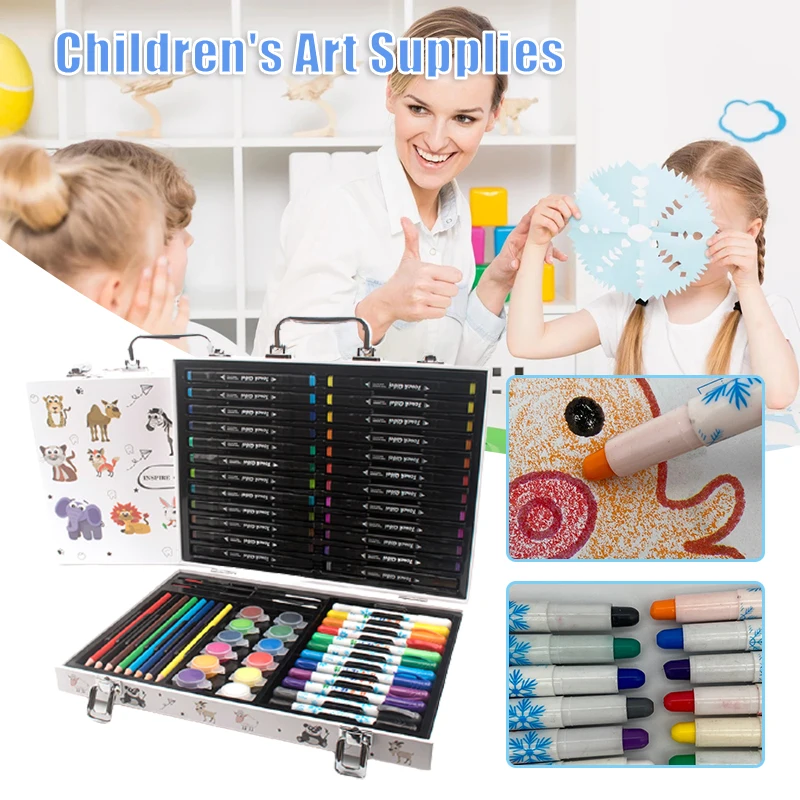 

Art Supplies for Kids Colors Double Side Marker with Portable Art Box for Drawing Painting Children's Birthday Gift Marker