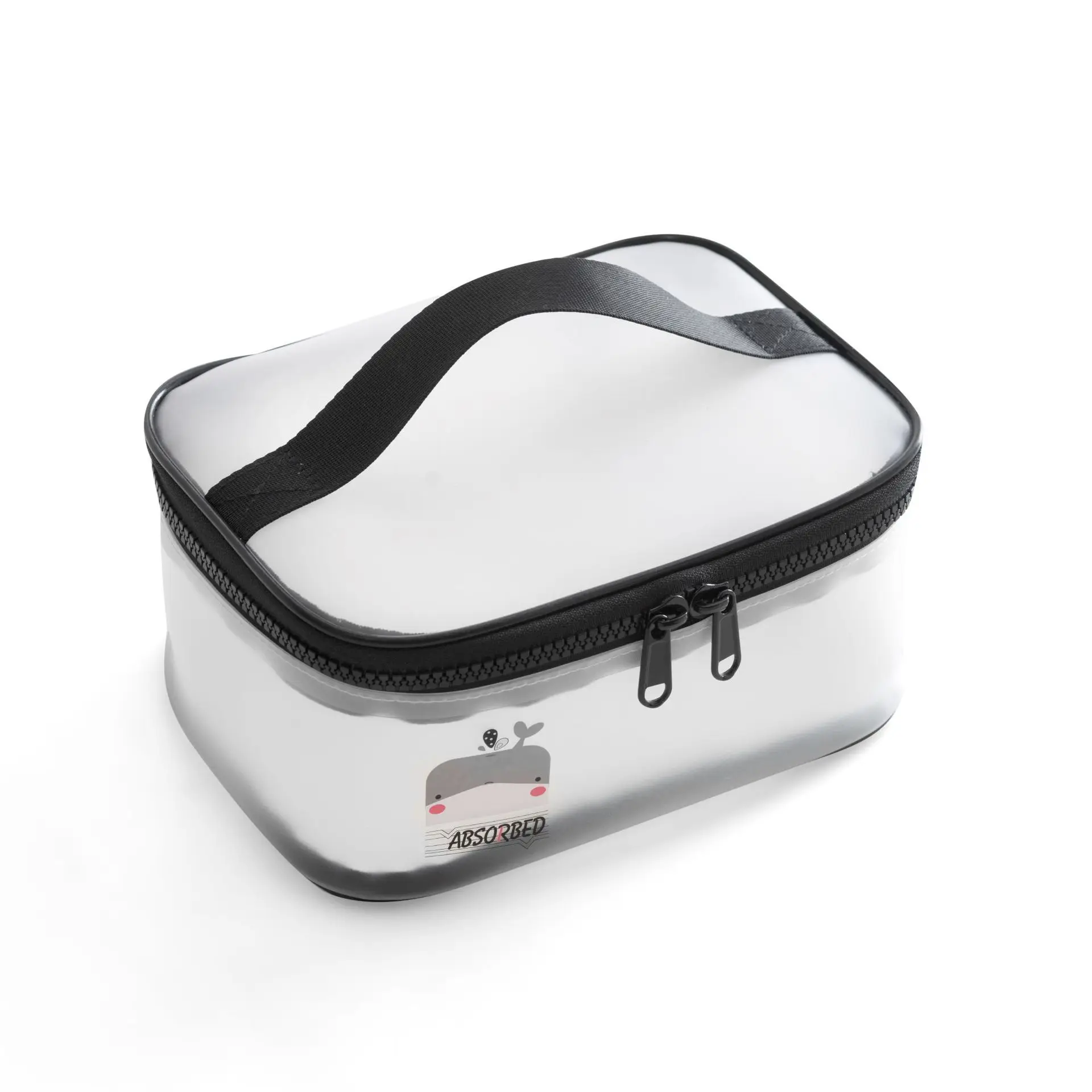 

Tpu Waterproof Fashion Cosmetic Bag Travel Cosmetic Storage Bag Female Frosted Transparent Bag Wear-resistant Zipper Handbag2020