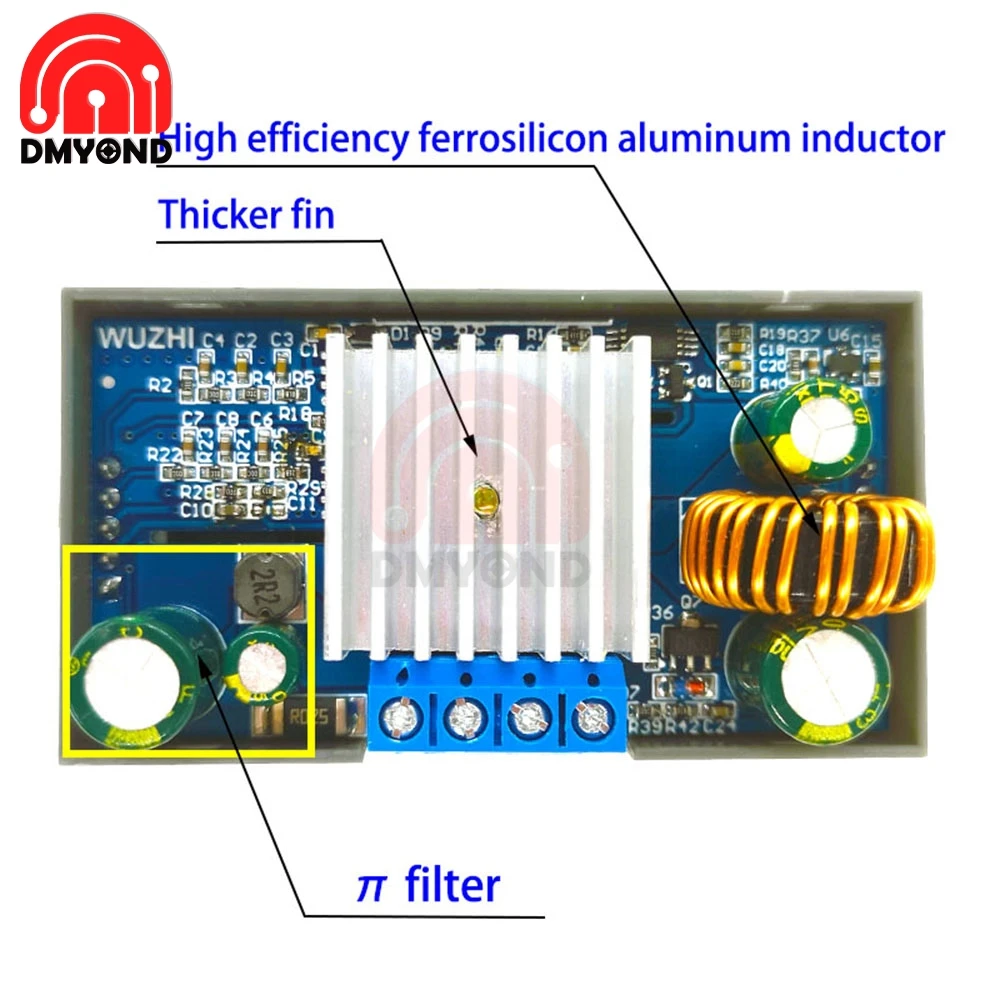 DC 12V 24V LCD постоянный ток напряжения CNC индикатор Регулируемый понижающий